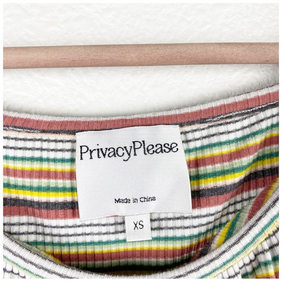 Privacy Please Montana Mini in Yellow Multi Stripe Size XS - Picture 8 of 10